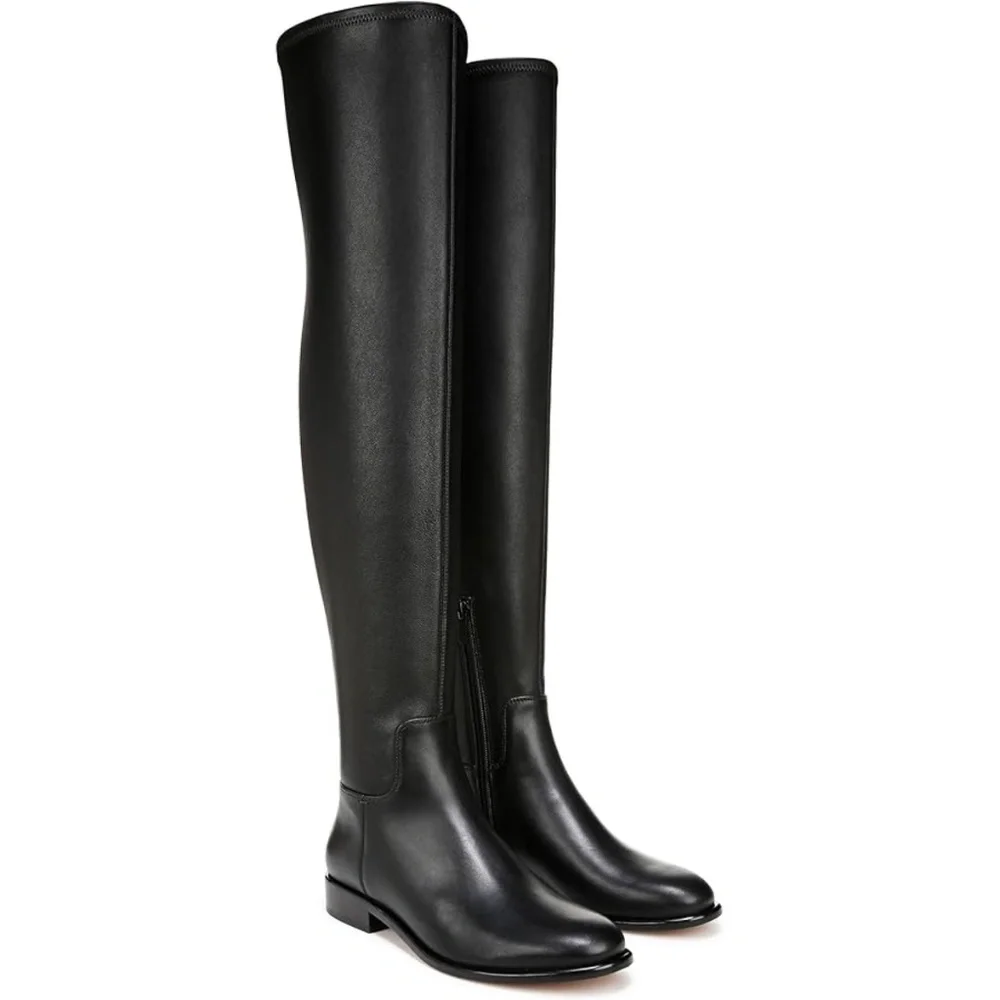 New Vince Cody Over the Knee Boot Black Sz 7.5